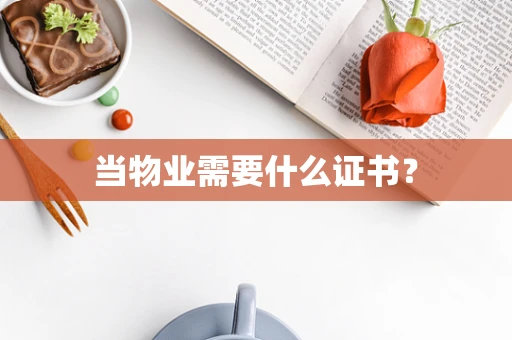 当物业需要什么证书？